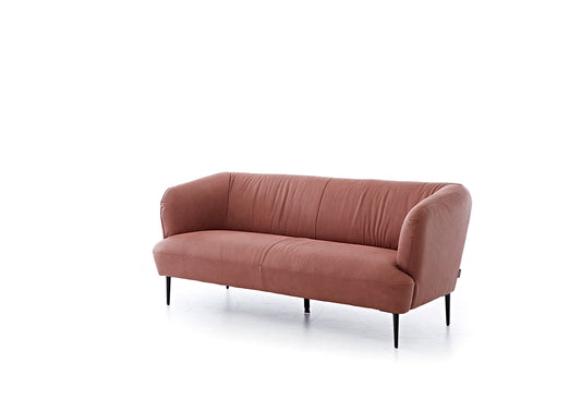 W.SCHILLIG Sofa ella 12340 N80 in Leder Z 78/15 blush