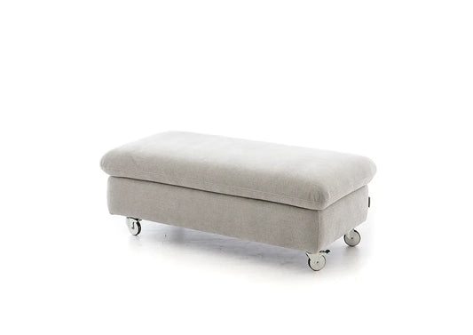 W.SCHILLIG Hocker saraa 15266 GK120 in Stoff R75/21 light grey - Komfortmöbel24