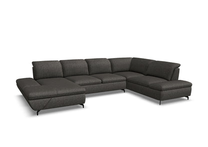 W.SCHILLIG Longchair taoo 15278 (B=372 cm) Stoff S22/95 anthracite