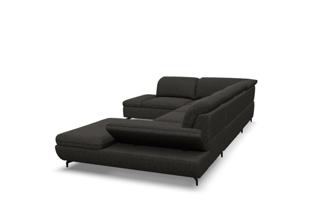 W.SCHILLIG Longchair taoo 15278 (B=372 cm) Stoff S22/95 anthracite