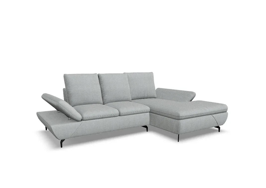 W.SCHILLIG Longchair taoo 15278 (B=284 cm) Stoff S 75/21 light grey