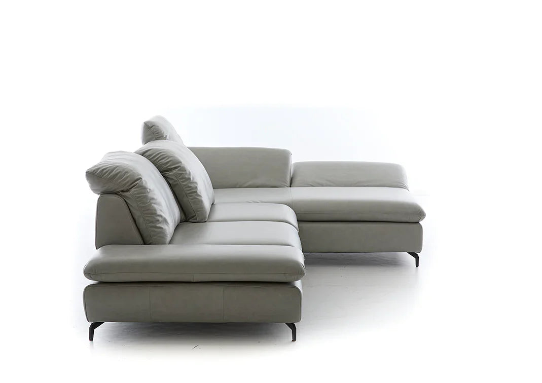 W.SCHILLIG Longchair taoo 15278 Leder Z74/21 silver - Komfortmöbel24