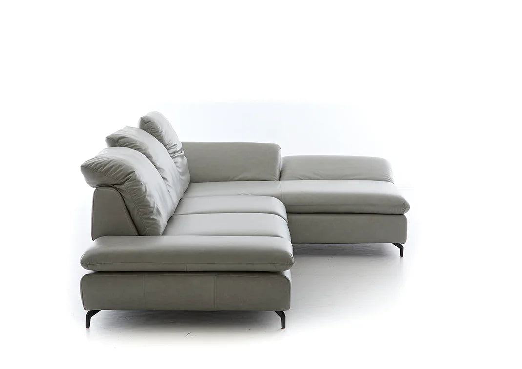 W.SCHILLIG Longchair taoo 15278 Leder Z74/21 silver - Komfortmöbel24