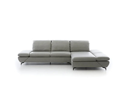 W.SCHILLIG Longchair taoo 15278 Leder Z74/21 silver - Komfortmöbel24