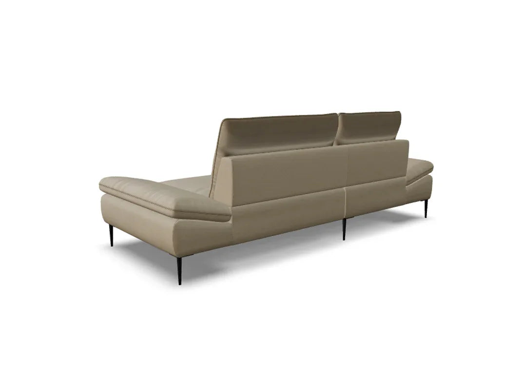 W.SCHILLIG Longchair enjoy&MORE 15450 Leder Z59/21 stone