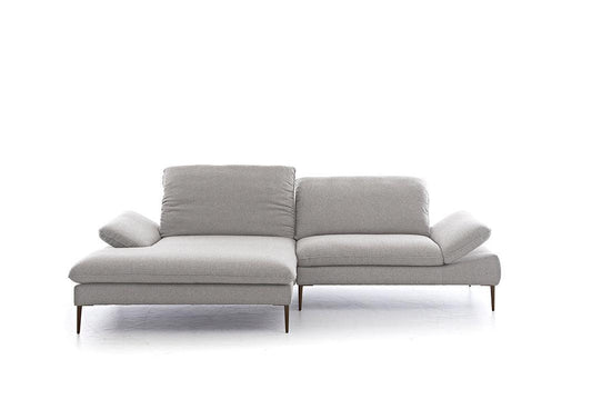 W.SCHILLIG Longchair enjoy&MORE 15450 Stoff V34/21 silver - Komfortmöbel24