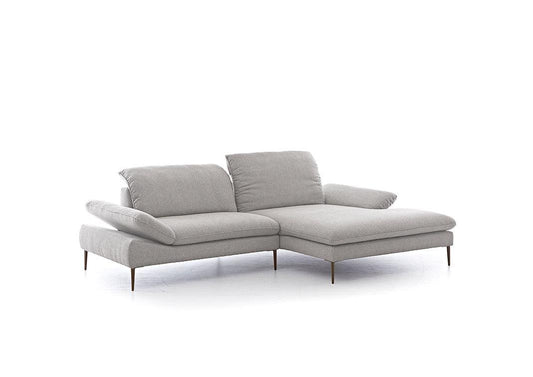 W.SCHILLIG Longchair enjoy&MORE 15450 Stoff V34/21 silver - Komfortmöbel24