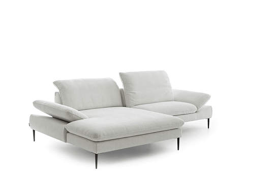 W.SCHILLIG Longchair enjoy&MORE 15450 Stoff R75/43 snow - Komfortmöbel24