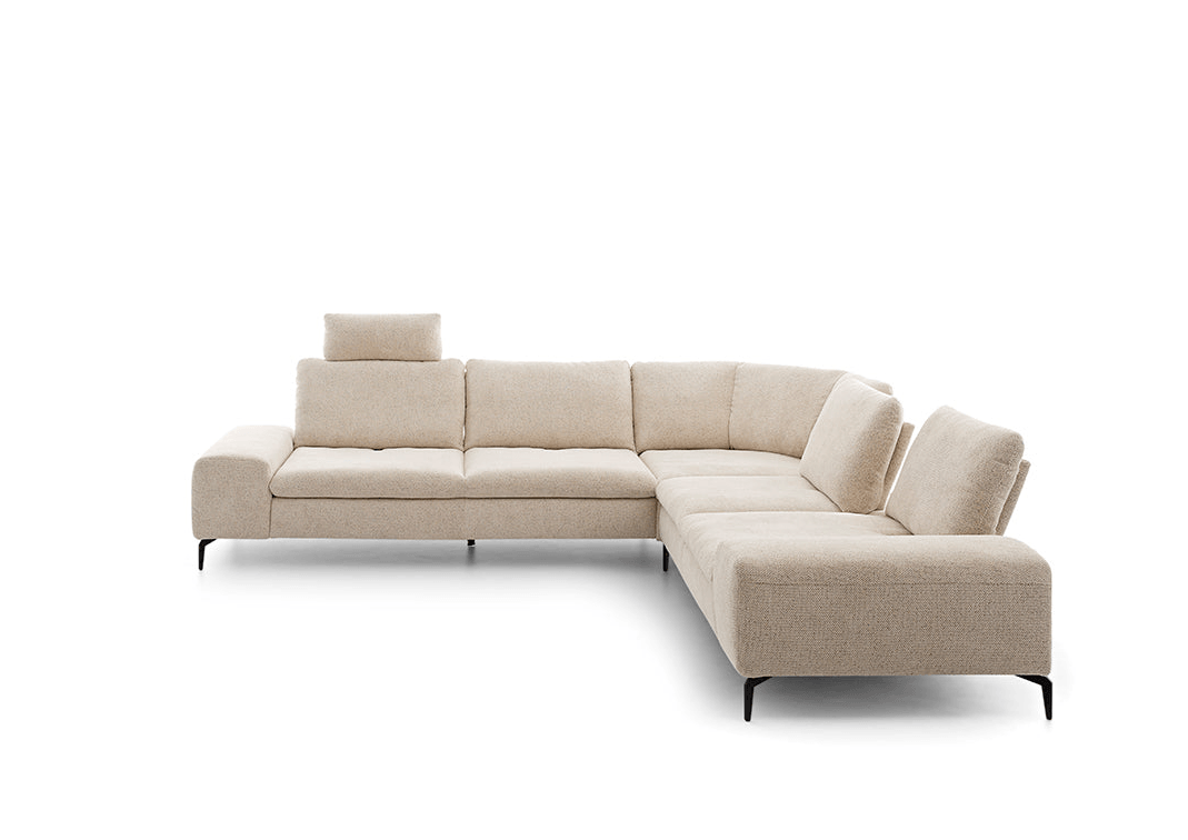 W.SCHILLIG Ecksofa valentinoo 16540 Stoff S75/44 ivory - Komfortmöbel24
