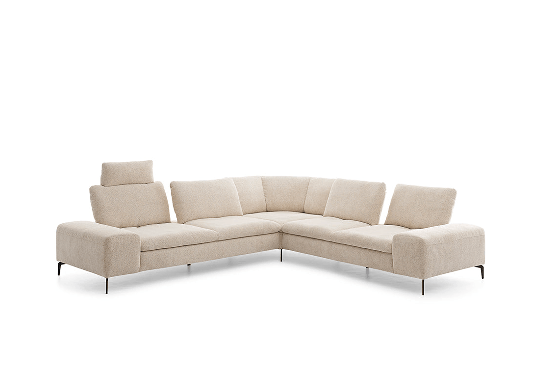 W.SCHILLIG Ecksofa valentinoo 16540 Stoff S75/44 ivory - Komfortmöbel24