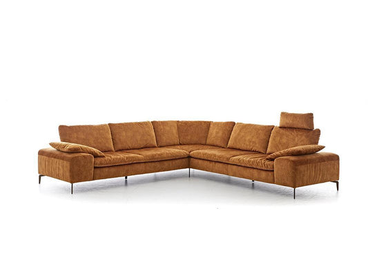 W.SCHILLIG Ecksofa valentinoo 16540 Stoff S41/52 cognac - Komfortmöbel24