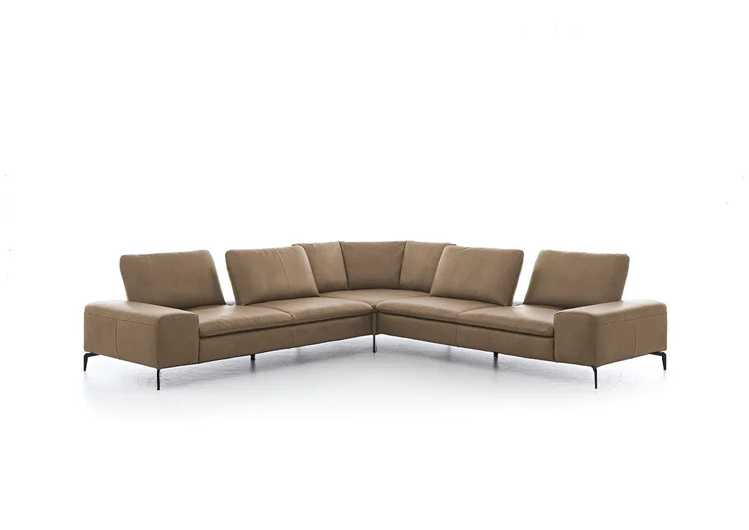 W.SCHILLIG Ecksofa valentinoo 16540 (B 298 cm) Leder Z75/49 sand - Komfortmöbel24