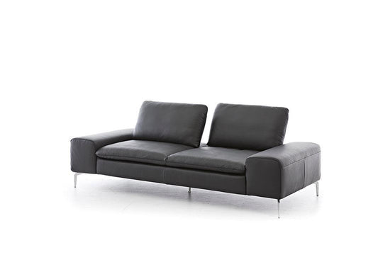 W.SCHILLIG Sofa valentinoo 16540 NL85 Leder Z73/99 nachtschwarz - Komfortmöbel24