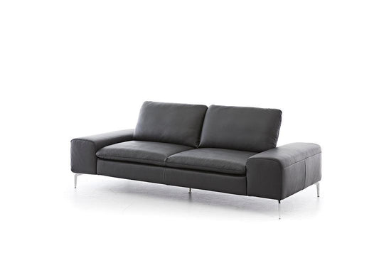 W.SCHILLIG Sofa valentinoo 16540 NL85 Leder Z73/99 nachtschwarz - Komfortmöbel24