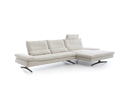 W.SCHILLIG Longchair seventy5 16741 Stoff S22/44 nature - Komfortmöbel24
