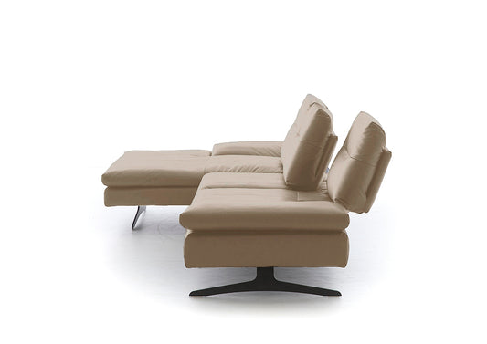 W.SCHILLIG Longchair seventy5 16741 Leder Z84/21 fango