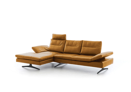 W.SCHILLIG Longchair seventy5 16741 Leder Z75/52 kurkuma