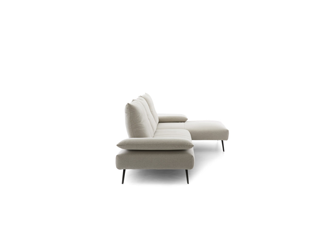 W.SCHILLIG Longchair negrooni 16768 (B=302 cm) Stoff S22/44 nature