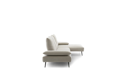 W.SCHILLIG Longchair negrooni 16768 (B=302 cm) Stoff S22/44 nature