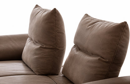 W.SCHILLIG Sofa negrooni 16768 NL80 Leder Z85/54 mocca