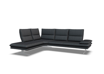 W.SCHILLIG Ecksofa broadway 16777 (B=284 cm) Stoff S44/95 anthracite
