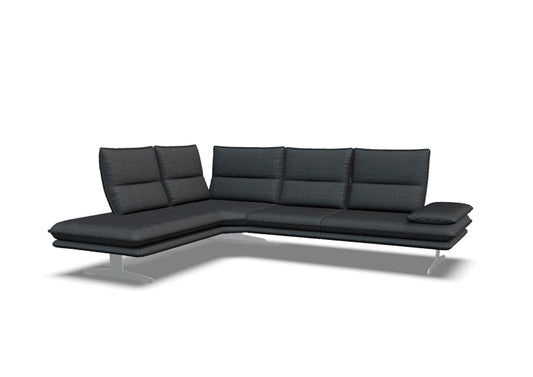 W.SCHILLIG Ecksofa broadway 16777 (B=284 cm) Stoff S44/95 anthracite