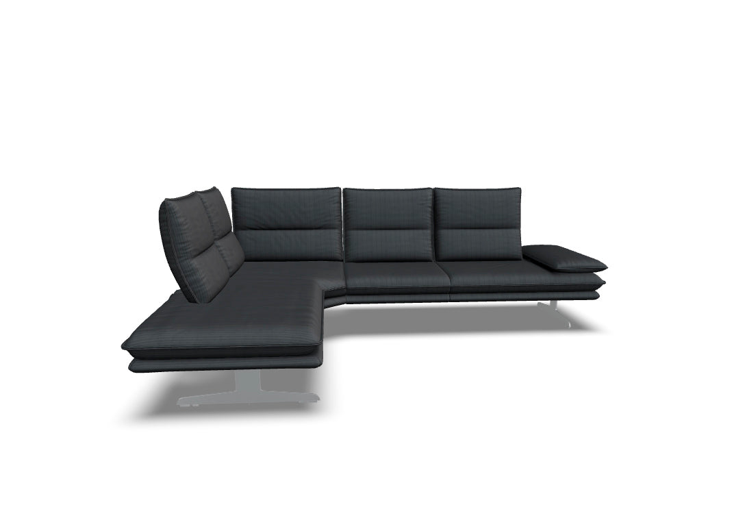 W.SCHILLIG Ecksofa broadway 16777 (B=284 cm) Stoff S44/95 anthracite