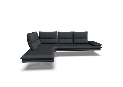 W.SCHILLIG Ecksofa broadway 16777 (B=284 cm) Stoff S44/95 anthracite