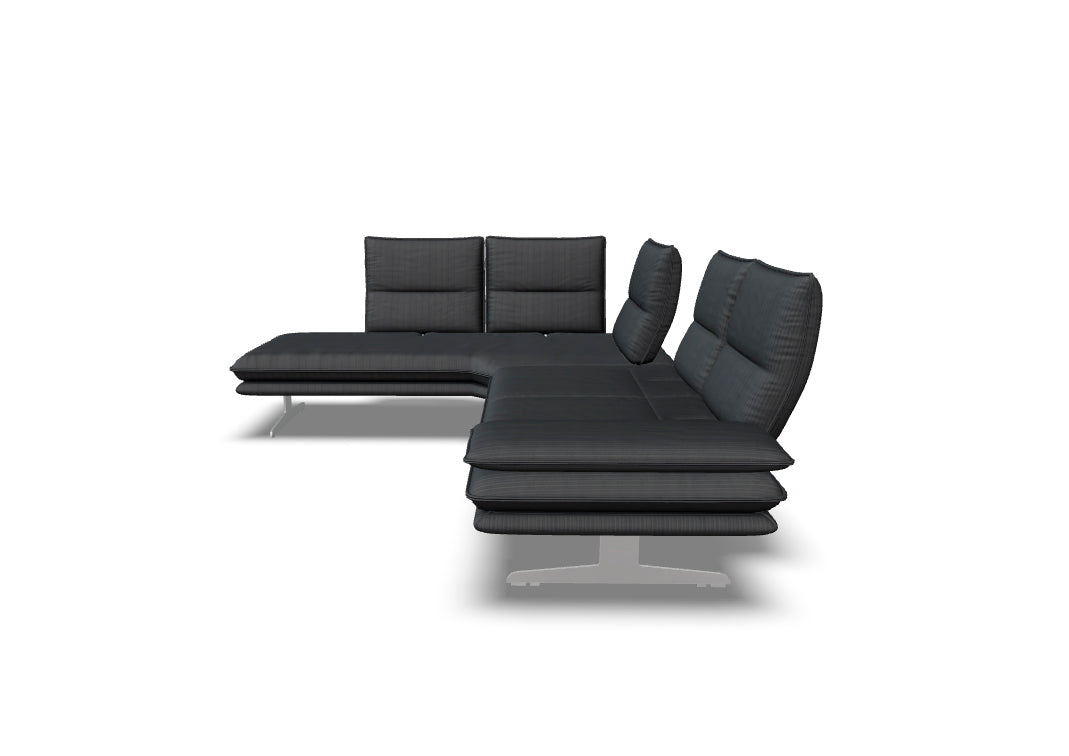 W.SCHILLIG Ecksofa broadway 16777 (B=284 cm) Stoff S44/95 anthracite