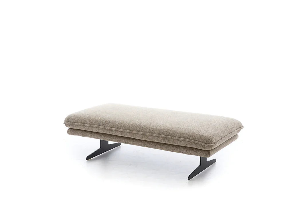 W.SCHILLIG Hocker broadway 16777 G140 Stoff S22/49 sesame - Komfortmöbel24