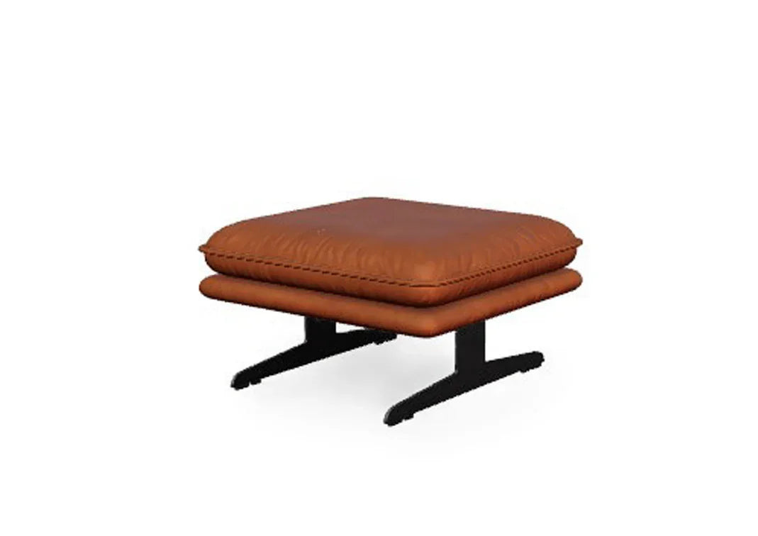 W.SCHILLIG Hocker broadway 16777 G70 Leder Z69/50 cognac - Komfortmöbel24