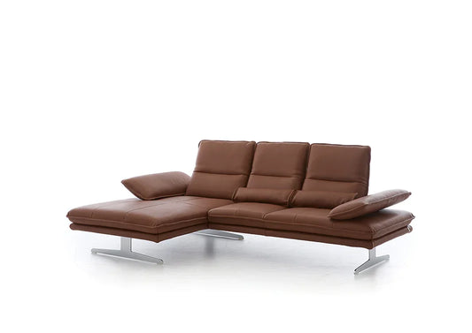 W.SCHILLIG Longchair broadway 16777 (B 271 cm) Leder Z98/50 cognac - Komfortmöbel24