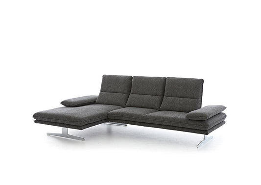 W.SCHILLIG Longchair broadway 16777 (B 291 cm) Stoff S22/95 anthracite - Komfortmöbel24
