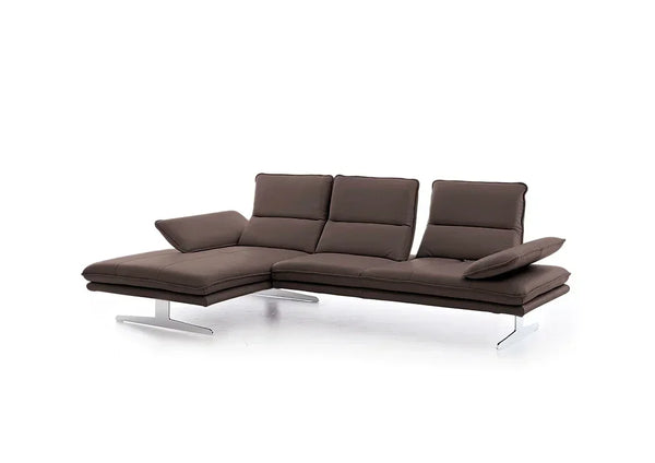 W.SCHILLIG Longchair broadway 16777 (B 271 cm) Leder Z75/55 espresso K ...