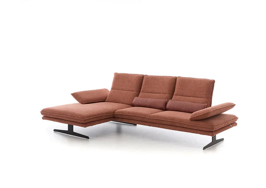 W.SCHILLIG Longchair broadway 16777 (B 291 cm) Stoff S75/13 blush - Komfortmöbel24