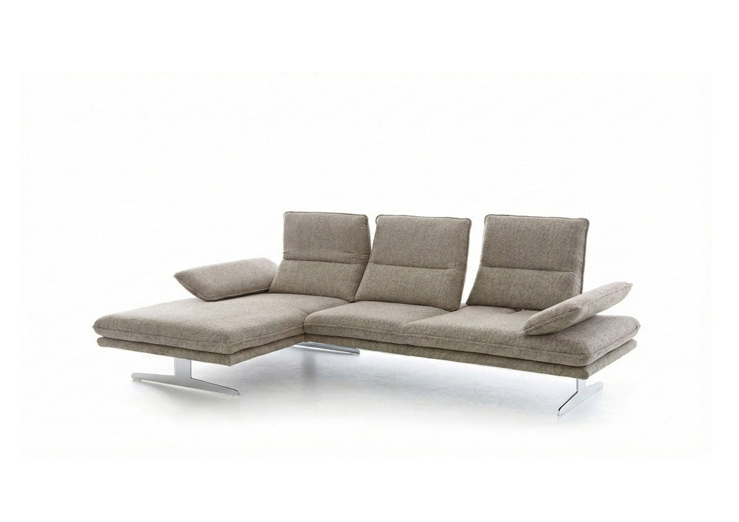 W.SCHILLIG Longchair broadway 16777 (B=271 cm) Stoff S22/49 sesame