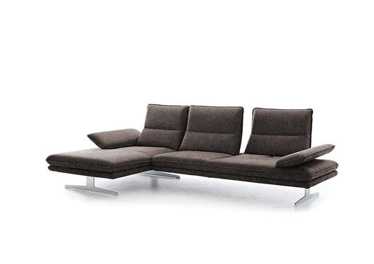 W.SCHILLIG Longchair broadway (B 271 cm) 16777 Stoff S22/95 anthracite - Komfortmöbel24