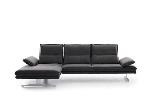 W.SCHILLIG Longchair broadway (B 271 cm) 16777 Stoff S37/95 anthracite - Komfortmöbel24