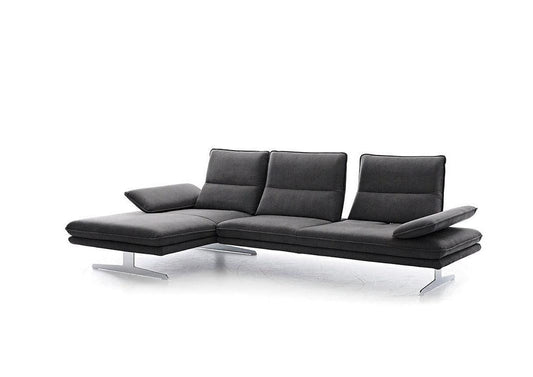 W.SCHILLIG Longchair broadway (B 271 cm) 16777 Stoff S37/95 anthracite - Komfortmöbel24