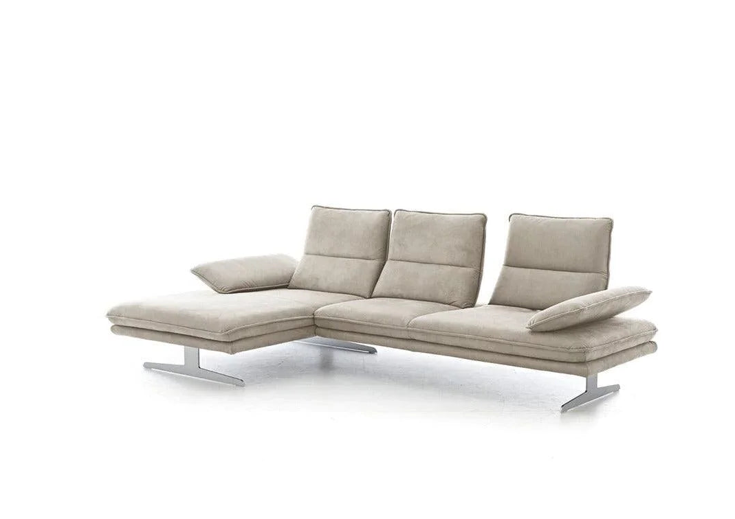 W.SCHILLIG Longchair broadway 16777 (B=271 cm) Stoff S37/43 sahara