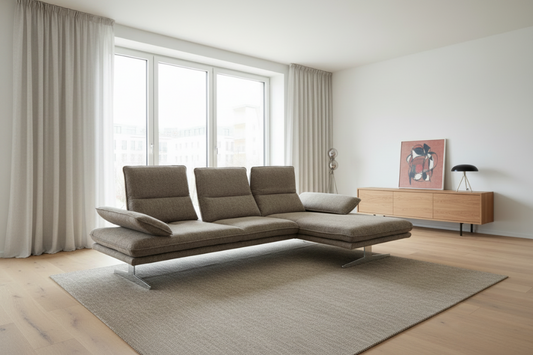 W.SCHILLIG Longchair broadway (B=271 cm) 16777 Stoff S22/98 pepper