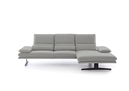 W.SCHILLIG Longchair broadway 16777 (B=291 cm) Stoff R75/21 light grey
