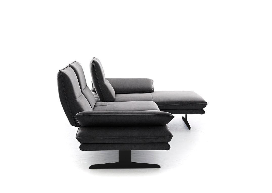 W.SCHILLIG Longchair broadway (B=291 cm) 16777 Stoff S37/95 anthracite
