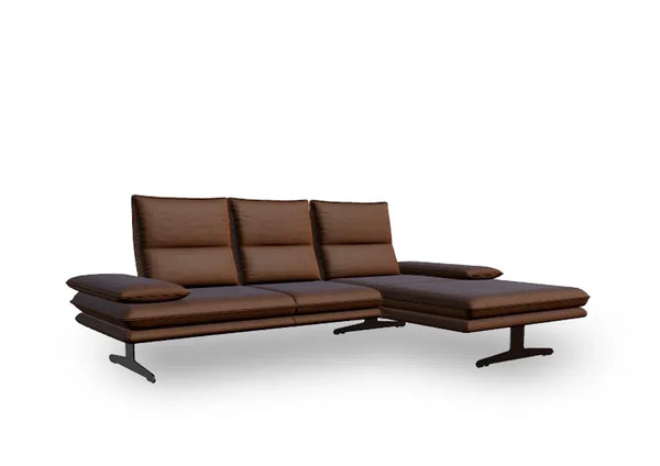 W.SCHILLIG Longchair broadway 16777 (B 271 cm) Leder Z69/51 tobacco ...