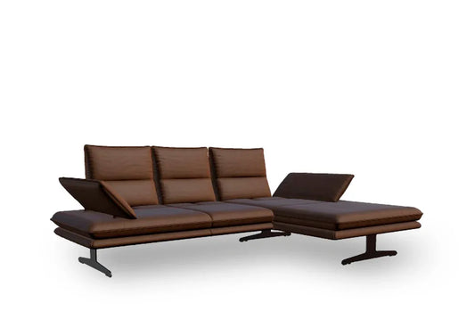 W.SCHILLIG Longchair broadway 16777 (B 271 cm) Leder Z69/51 tobacco - Komfortmöbel24