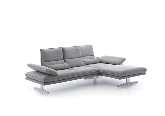 W.SCHILLIG Longchair broadway 16777 (B 271 cm) Stoff R66/22 dolphin ohne Kissen - Komfortmöbel24