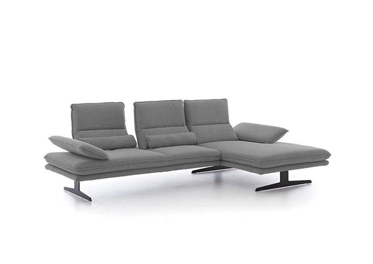 W.SCHILLIG Longchair broadway 16777 (B 291 cm) Stoff W82/22 grey - Komfortmöbel24