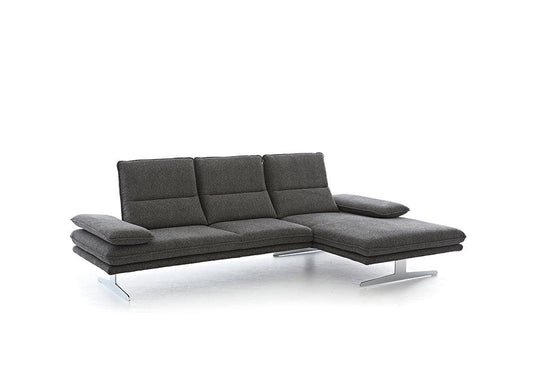 W.SCHILLIG Longchair broadway 16777 (B 291 cm) Stoff S22/95 anthracite - Komfortmöbel24