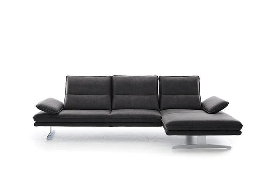 W.SCHILLIG Longchair broadway (B 291 cm) 16777 Stoff S37/95 anthracite - Komfortmöbel24