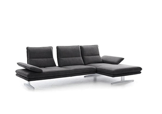 W.SCHILLIG Longchair broadway (B 291 cm) 16777 Stoff S37/95 anthracite - Komfortmöbel24